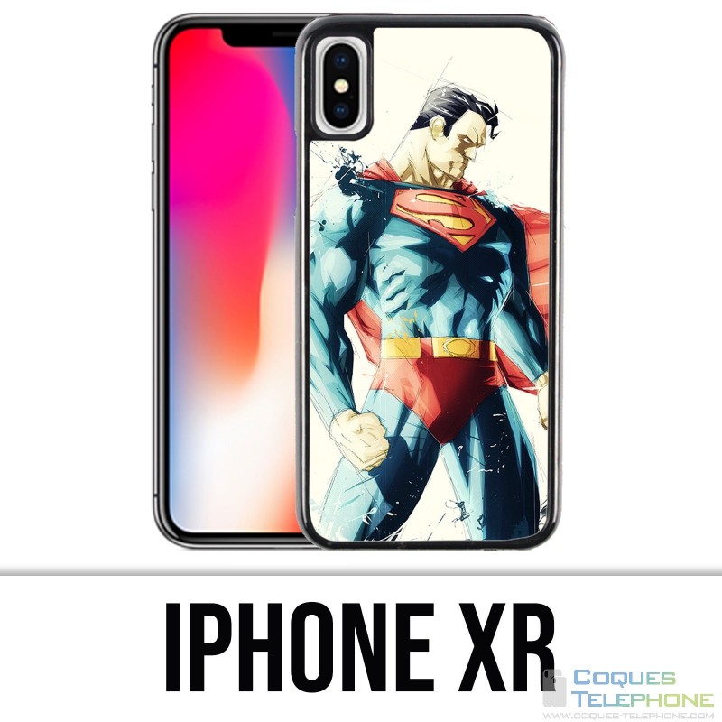 Custodia per iPhone XR - Superman Paintart
