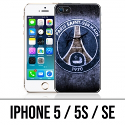 Carcasa para iPhone 5 / 5S / SE - PSG Logo Grunge