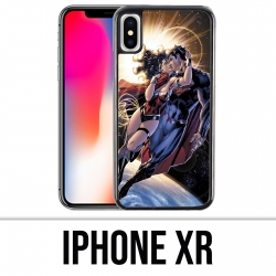 Coque iPhone XR - Superman Wonderwoman