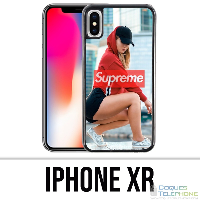 Coque iPhone XR - Supreme Girl Dos