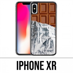Coque iPhone XR - Tablette Chocolat Alu