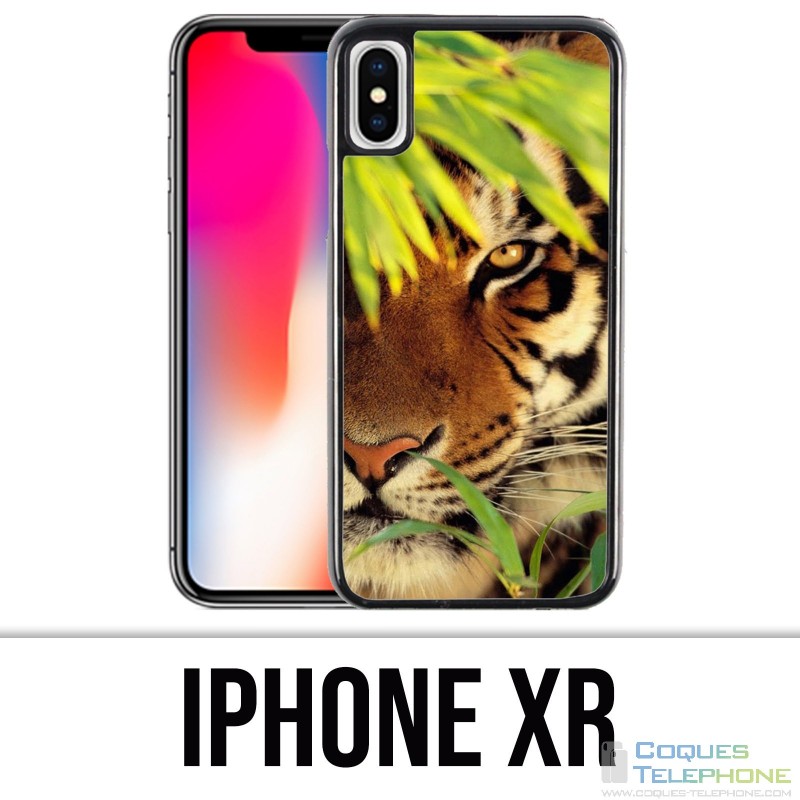 Custodia iPhone XR - Foglie di tigre