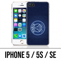 Coque iPhone 5 / 5S / SE - PSG Minimalist Fond Bleu