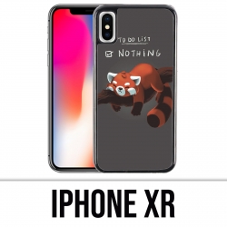 Coque iPhone XR - To Do List Panda Roux