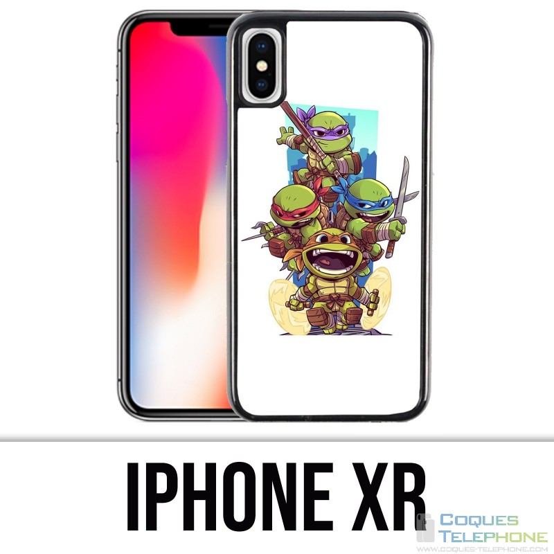 Coque iPhone XR - Tortues Ninja Cartoon