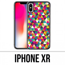 Custodia iPhone XR - Triangolo multicolore