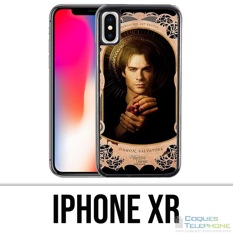 Coque iPhone XR - Vampire Diaries Damon