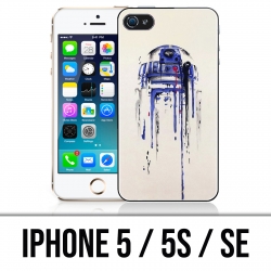 Coque iPhone 5 / 5S / SE - R2D2 Paint