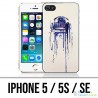 Coque iPhone 5 / 5S / SE - R2D2 Paint