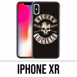 Custodia per iPhone XR - Walking Dead con logo Negan Lucille