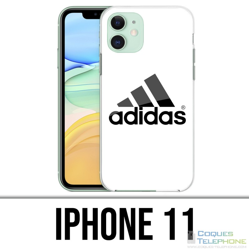 Alboroto Prohibición Exclusión Funda iPhone 11 - Adidas Logo White