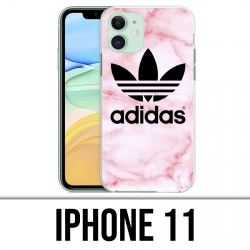 Coque iPhone 11 - Adidas Marble Pink