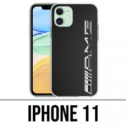 Coque iPhone 11 - Amg Carbone Logo