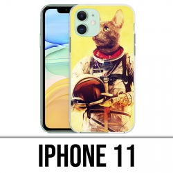Coque iPhone 11 - Animal Astronaute Chat