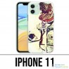Funda iPhone 11 - Animal Astronaut Dinosaur