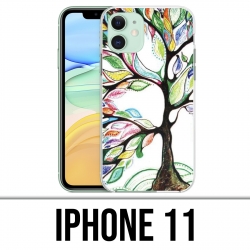 Coque iPhone iPhone 11 - Arbre Multicolore
