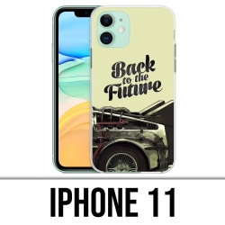 Coque iPhone 11 - Back To The Future Delorean