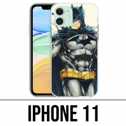 Coque iPhone 11 - Batman Paint Art