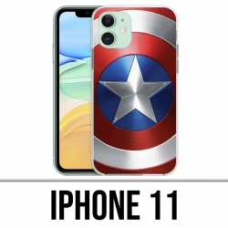 Coque iPhone 11 - Bouclier Captain America Avengers