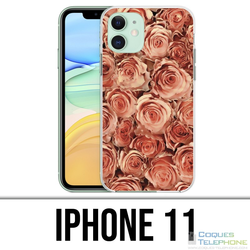 Coque iPhone 11 - Bouquet Roses
