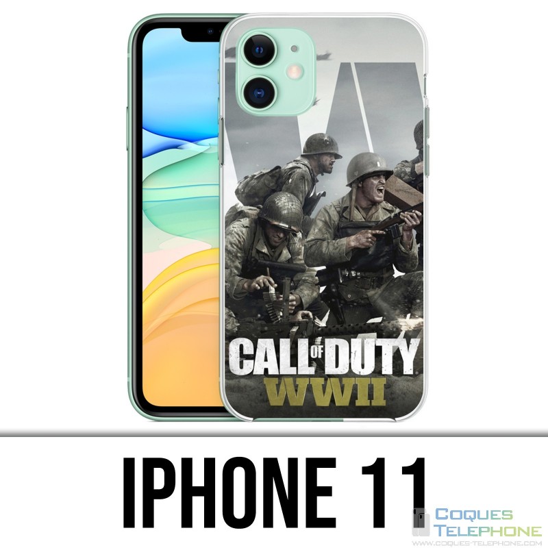 Coque iPhone 11 - Call Of Duty Ww2 Personnages