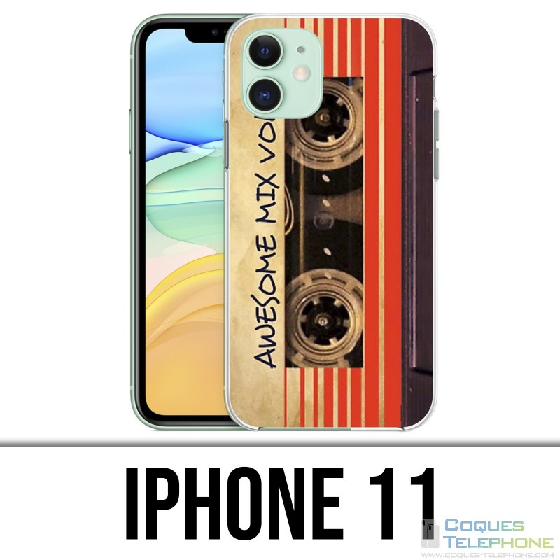 Funda iPhone 11 - Cassette de audio vintage Guardianes de la galaxia