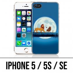 Coque iPhone 5 / 5S / SE - Roi Lion Lune