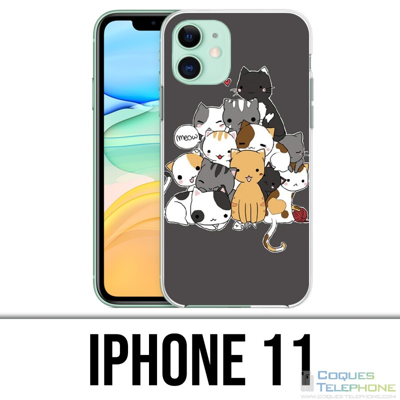 Coque iPhone 11 - Chat Meow
