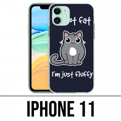 Custodia per iPhone 11 - Cat Not Fat Just Fluffy