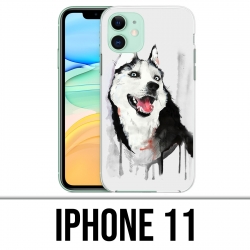 Funda iPhone 11 - Husky Splash Dog