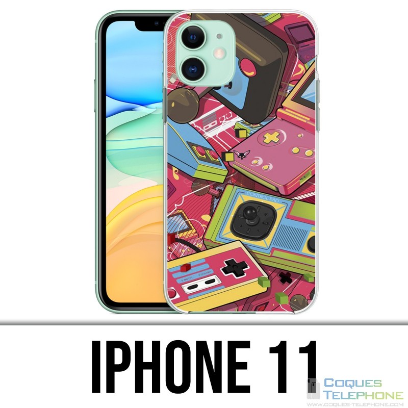 Coque iPhone 11 - Consoles Retro Vintage