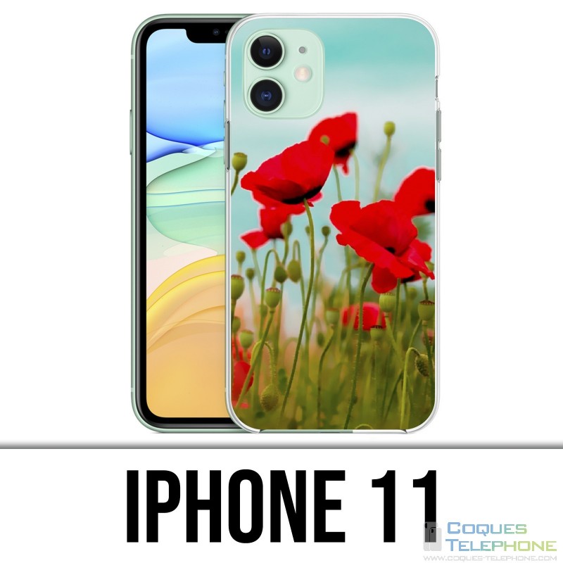 Coque iPhone 11 - Coquelicots 2