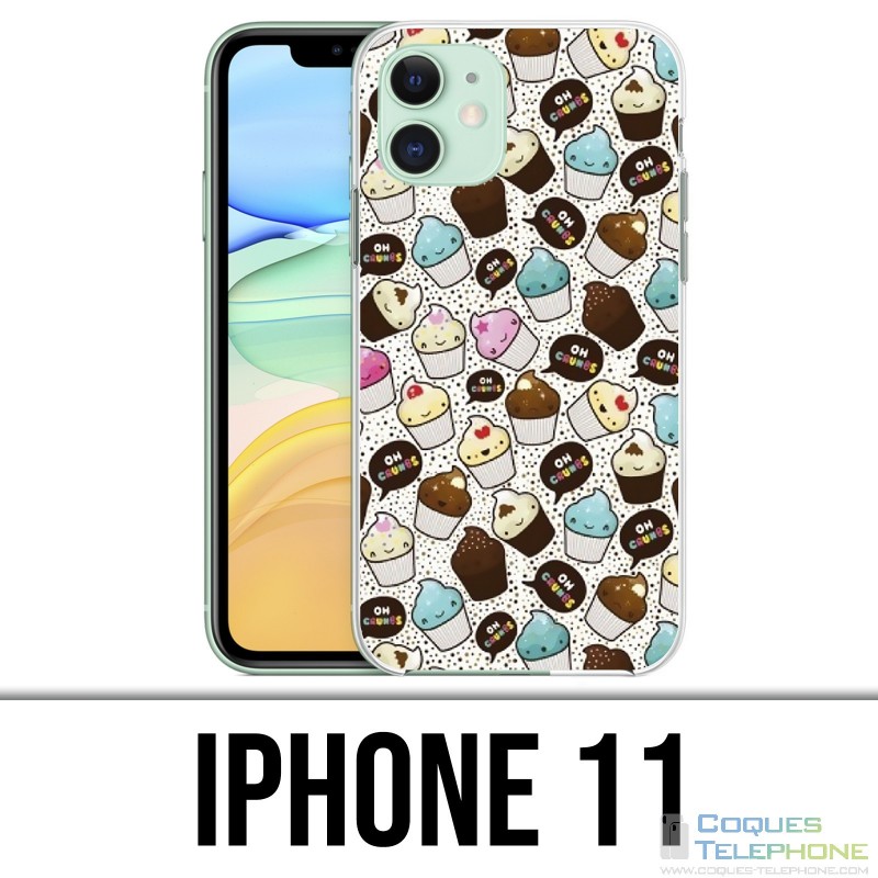 Funda iPhone 11 - Cupcake Kawaii