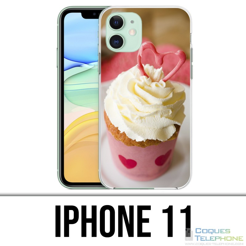 Coque iPhone 11 - Cupcake Rose