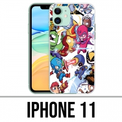Coque iPhone 11 - Cute Marvel Heroes