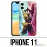Funda iPhone 11 - Dragon Ball Black Goku Cartoon