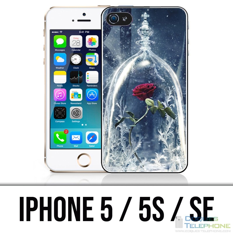 Coque iPhone 5 / 5S / SE - Rose Belle Et La Bete