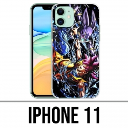 Coque iPhone 11 - Dragon Ball Goku Vs Beerus