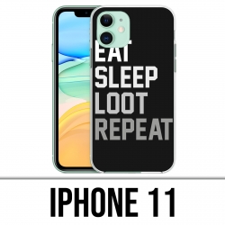 Coque iPhone 11 - Eat Sleep Loot Repeat