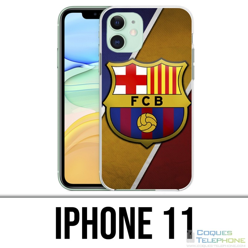Coque iPhone 11 - Football Fc Barcelona