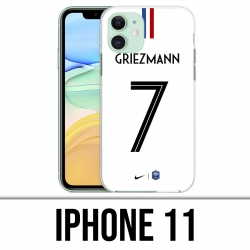 Coque iPhone 11 - Football France Maillot Griezmann