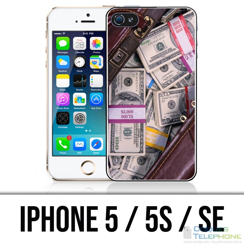 Funda para iPhone 5 / 5S / SE - Bolsa de dólares