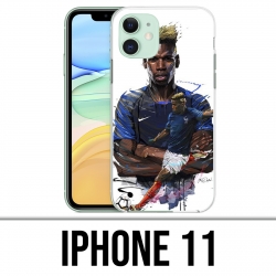 IPhone 11 Fall - Fußball-Frankreich Pogba-Zeichnung