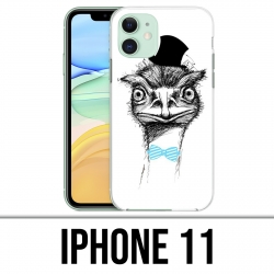 Funda iPhone 11 - Avestruz divertida