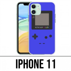 Coque iPhone 11 - Game Boy Color Bleu