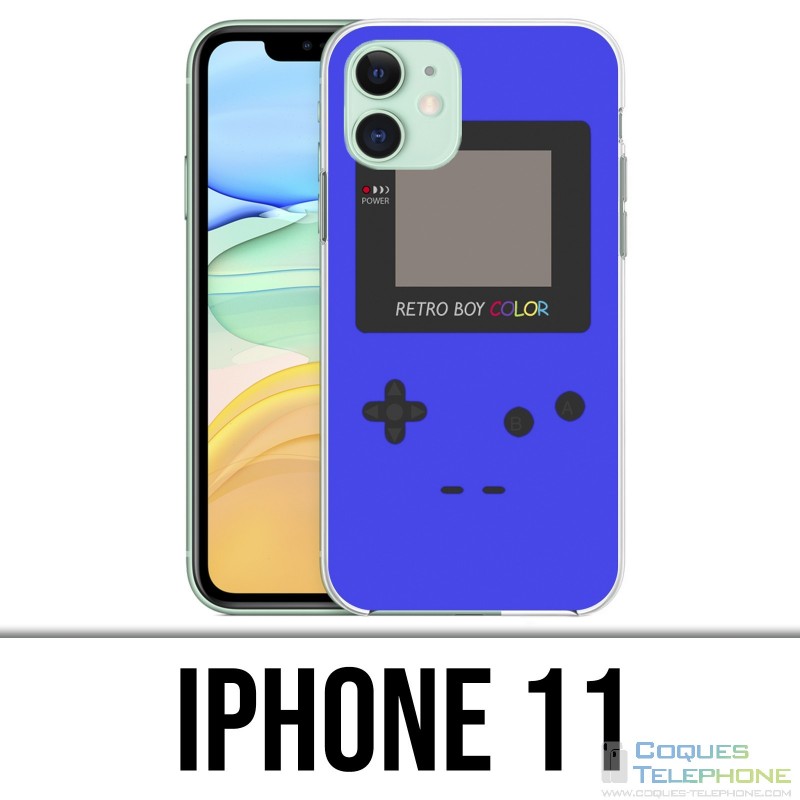 Funda iPhone 11 - Game Boy Color Azul