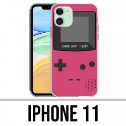 Coque iPhone 11 - Game Boy Color Rose
