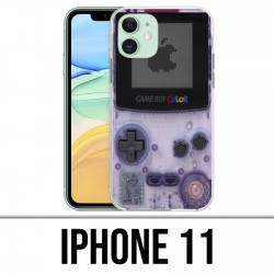Coque iPhone 11 - Game Boy Color Violet