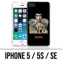 Custodia per iPhone 5 / 5S / SE - Scarface Ottieni dollari