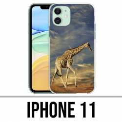 Coque iPhone 11 - Girafe Fourrure